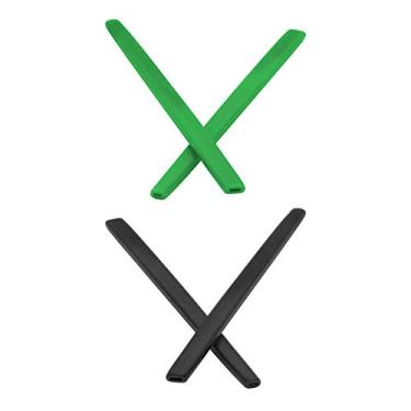 Imagem de Mryok 2 pares de pares de meias de substituição para óculos Oakley W Square Wire – Verde escuro e preto