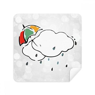Imagem de Guarda-chuva Weather Cloud Ilustration Pattern Glasses Cloth Screen Cleaner Suede Fabric 2 Pack