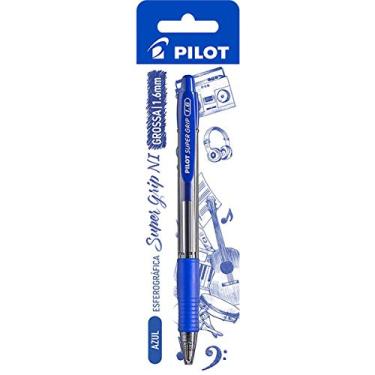 Imagem de Caneta Esferográfica Retrátil, Pilot, Bpgp-Super Grip-10r, 1.6 mm, Azul