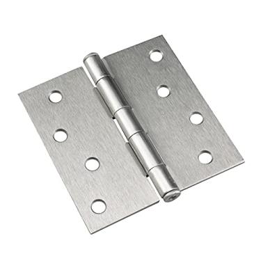 Imagem de Richelieu Hardware 822NBB Dobradiça de encaixe total para frente, quadrada, 10 cm, níquel escovado