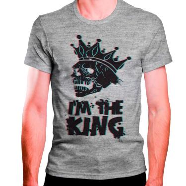 Imagem de CAMISETA MASCULINA Caveira Im The King Rei