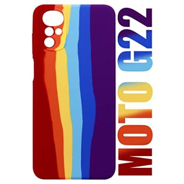 Imagem de Case Capinha Aveludada Compatível Moto G22 Xt2231 6.5 Arco Iris LGBT - Luiza Cell25