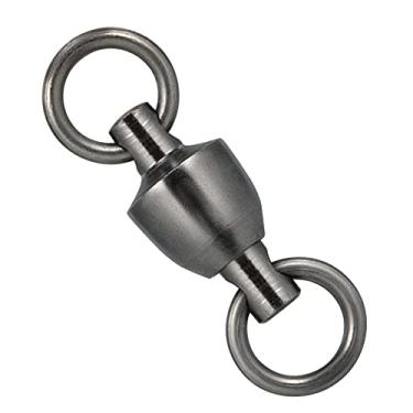 Imagem de Dr.Fish Pacote com 20 rolamentos de esferas, equipamentos de pesca giratórios, equipamento de pesca de água salgada, aço inoxidável de água doce, conector de linha líder de isca resistente #0
