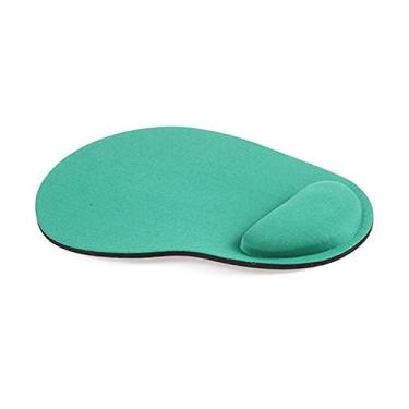 Imagem de 1 peça suporte de pulso macio e ergonômico descanso mouse pad antiderrapante tapete de mouse almofada universal para computador de escritório pc tablet, verde