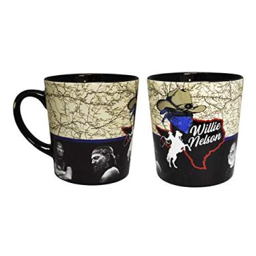 Imagem de Caneca Willie Nelson - Mapa do Texas com fotos