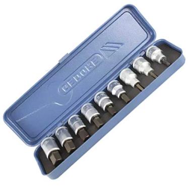 Imagem de Jogo de Chave Soquete Allen 3/16-5/8 Pol. com 9 Peças-GEDORE-IN199P
