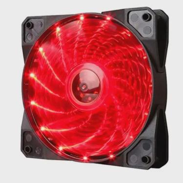 Imagem de Cooler para Gabinete 120x120 Scorpion LED Vermelho Marvo - FN-10 rd