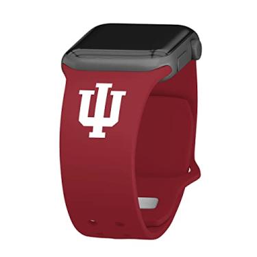 Imagem de AFFINITY BANDS Pulseira esportiva de silicone Indiana Hoosiers compatível com Apple Watch (38/40/41 mm)