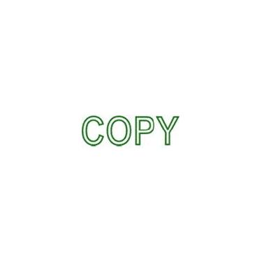 Imagem de Carimbo autotintado com contorno estreito da Copy – Verde