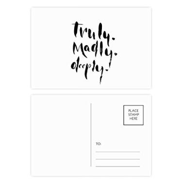 Imagem de Cartão postal em estilo de citação realmente loucamente, cartão de felicitações de aniversário