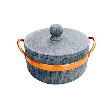 Imagem de Panela Caçarola De Pedra Sabão Com Alça De Cobre 3,0 Litros