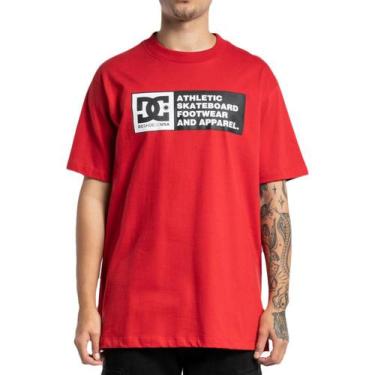 Imagem de Camiseta Dc Shoes Dc Density Zone Wt23 Masculina Vermelho