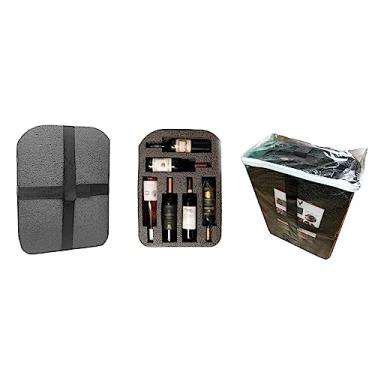 Imagem de Kit de Espuma Protetora Para 12 Garrafas de Vinhos Transporte Seus Vinhos Com Segurança Na Mala de Viagem Protetor Wine & Companhia