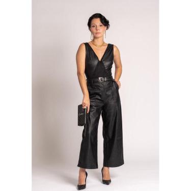 Imagem de Calça Pantacourt Couro Eco Diana