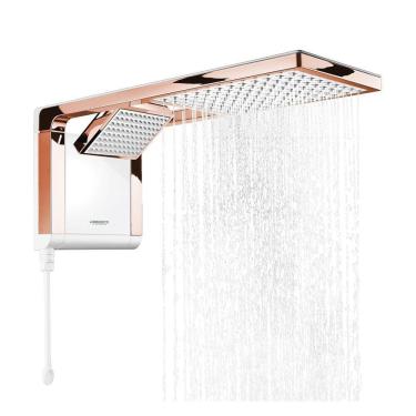 Imagem de Chuveiro Lorenzetti Acqua Duo Multi Temperatura Branco/Rose Gold 7800W