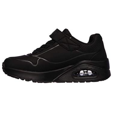 Imagem de Skechers Tênis unissex Iso-Flex infantil, Preto/Carvão, 13 Little Kid