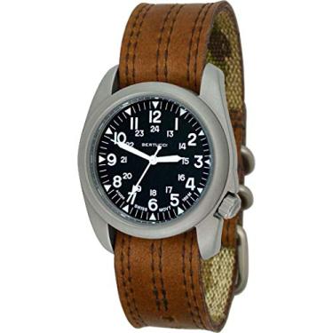 Imagem de BERTUCCI Relógio masculino A-2S Pantera Six | marrom sílex | Tecnologia suíça super luminosa | Design inovador, construído para desempenho | 11508, Pederneira marrom, Casual