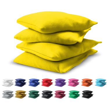 Imagem de GoSports Conjunto de 4 sacos de feijão Cornhole - Regulação para todos os climas - Amarelo