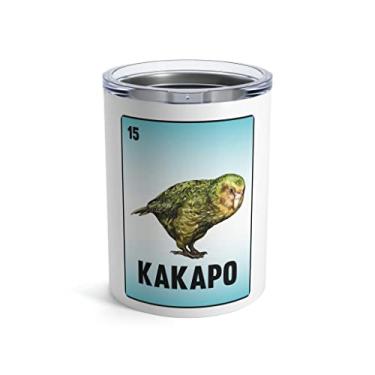Imagem de Camiseta humorística Kakapo Coruja Papagaios Ilustração Cartão Presente | Hilariante Flightless Fowls Gag Camiseta Masculina Feminina Tumbler 283 g 283 g