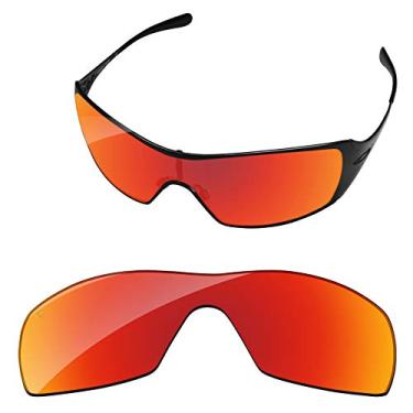 Imagem de PapaViva Lentes de reposição para óculos de sol Oakley Dart Fire Red Pro+ Polarizado antirreflexo
