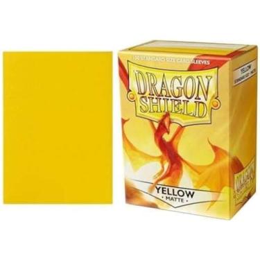 Imagem de Arcane Tinman Dragon Shield Sleeves - Matte Yellow Card Sleeves, 100 (AT-11014)