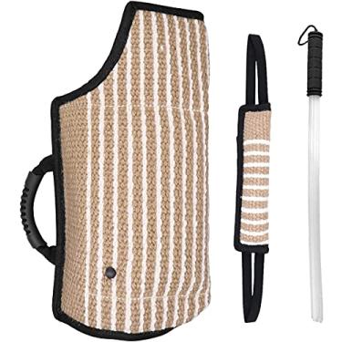 Imagem de MelkTemn Manga profissional para mordidas de cachorro para cães treinamento proteção manga de braço para mordidas Pitbull pastor alemão filhote de cachorro que mordem