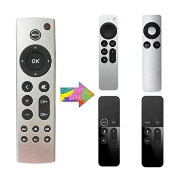 Imagem de Controle remoto de substituição universal para Apple TV 4K/ Gen 1 2 3 4/ HD A2843 A2737 A2169 A1842 A1625 A1427 A1469 A1378 A1218, sem comando de voz incluído
