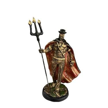 Imagem de Imagem Exu Capa Preta das Almas Orixá 24cm Em Resina Estátua Enfeite