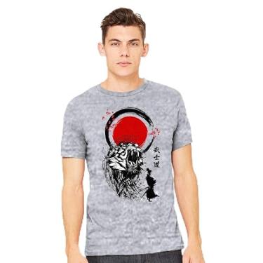 Imagem de TeeFury - Tigre Guerreiro - Camiseta masculina animal,, Preto, XXG