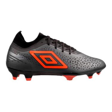 Imagem de Chuteira Campo Umbro Adamant Premier (44, Preto e Laranja)