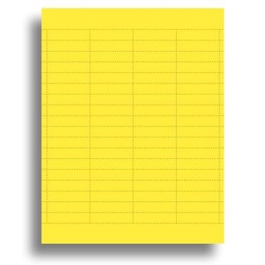 Imagem de Pastas de arquivo cortadas em 1/5 - Pastas de arquivo suspensas de alta visibilidade para impressoras a jato de tinta e laser - 72 por folha - 10 folhas / 720 etiquetas de pasta de arquivo imprimíveis