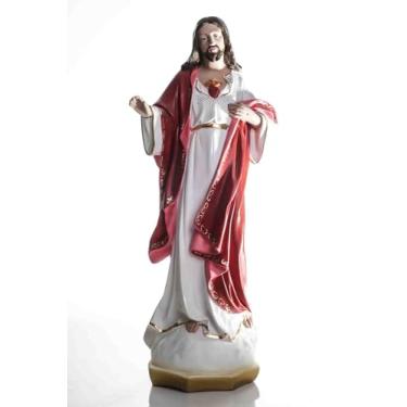 Imagem de Imagem Sagrado Coração de Jesus, 60 Cm, Estátua Religiosa para Casa ou Escritório