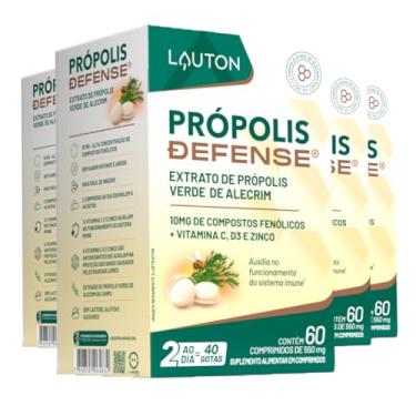 Imagem de Extrato de Própolis Verde de Alecrim com Vitamina C + D3 e Zinco (Clinical Series) 60 Comp 4un