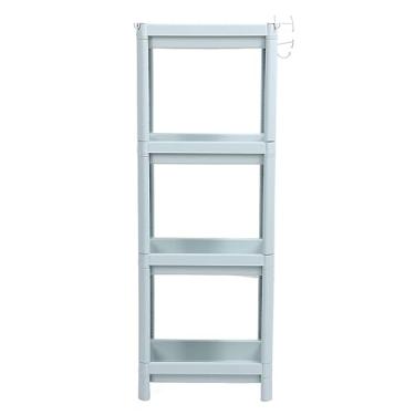 Imagem de Prateleira Autônoma de Armazenamento de Banheiro, Prateleira de Fácil Acesso para Espaço de Banheiro Arrumado, Material Plástico (4 camadas)
