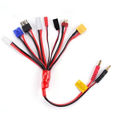 Imagem de RC Lipo Battery Charger Adapter Connector Splitter Wire 8 in 1 Octopus Convert Cable to 4.0mm Banana Plug Lead Cable for TRX，T-Plug, Futaba, Tamiya Mini, XT60, EC3, JST, Tamiya