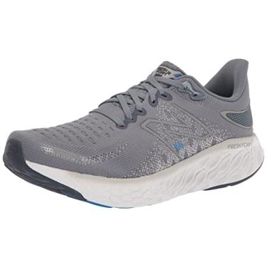 Imagem de New Balance Fresh Foam X 1080 V12 Tênis de corrida masculino, Aço/azul sereno/chumbo, 15 Wide