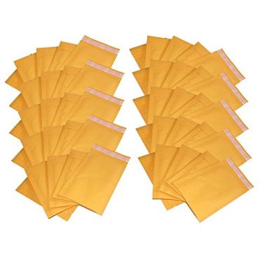 Imagem de iMBAPrice Envelopes acolchoados #000 4 x 8 Kraft Bubble Mailers, total de 50 envelopes