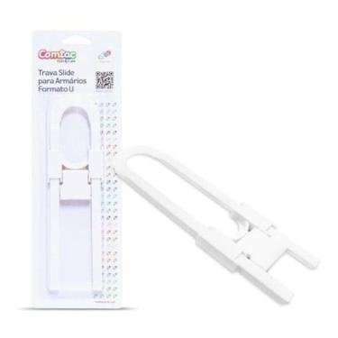 Imagem de Trava Gaveta Porta Armário Segurança Bebê Seguro Slide Clip