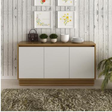 Imagem de Balcão Buffet 3 Portas BB2610 Tecno Mobili - Amendoa/Off White