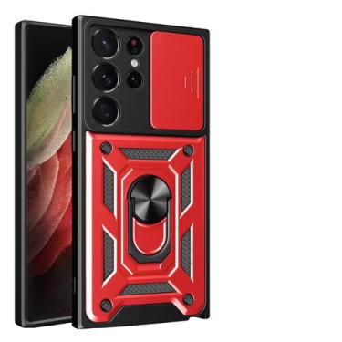 Imagem de Capa Capinha Armadura Para Samsung S23 Ultra 5G - Indefinido, Vermelho