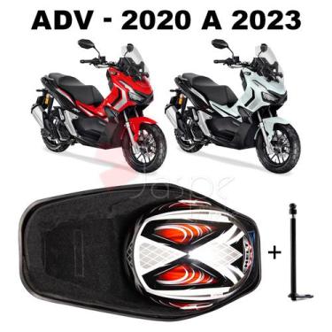Imagem de Forração Honda ADV 150 Baú Forro Scooter Preto + 1 Antena - Jaspe Atel