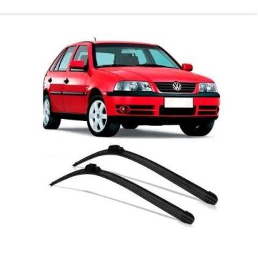 Imagem de Par Palhetas Limpador Para-brisa Silicone Gol G3 1999 À 2005 - Natela 