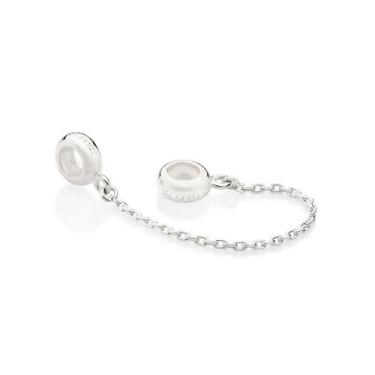 Imagem de Berloque de pulseira prata 925 feminino rommanel stopper separador tra