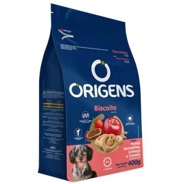 Imagem de Biscoito Origens Cães Adultos Porte Pequeno Linhaça 400g - MAGNUS