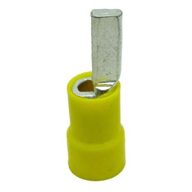Imagem de Terminal Compressão Reto 25 Mm Macho Simples C/ Capa Plastica Amarelo 