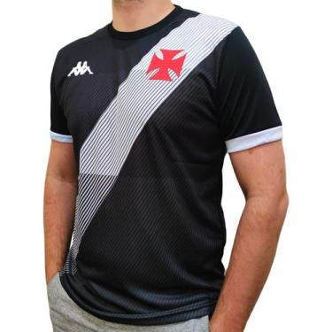 Imagem de Camisa Vasco Da Gama Kappa Diagonal - Masculino, P, Preto