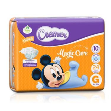 Imagem de Fralda Cremer Prática G de 9 a 13 Kg com 24 fraldas, 1 Pacote com 24 f