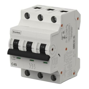 Imagem de Mini Disjuntor Tripolar 40A ENERBRAS