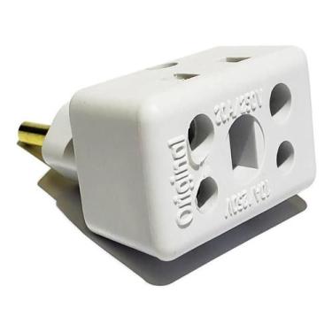 Imagem de Adaptador De Tomada 10a / 20a Bob Esponja 3 Pinos 2 Pinos - ORIGINAL