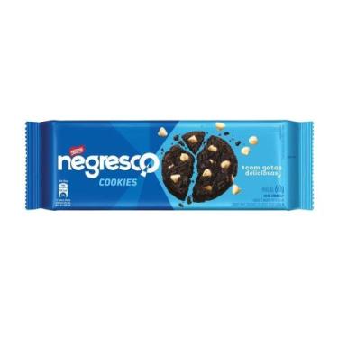 Imagem de Biscoito Nestlé Cookies Negresco Chocolate com Gotas de Baunilha 60g -
